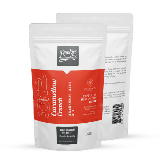Edibles 350g Caramellow Crunch CBD Biscuits