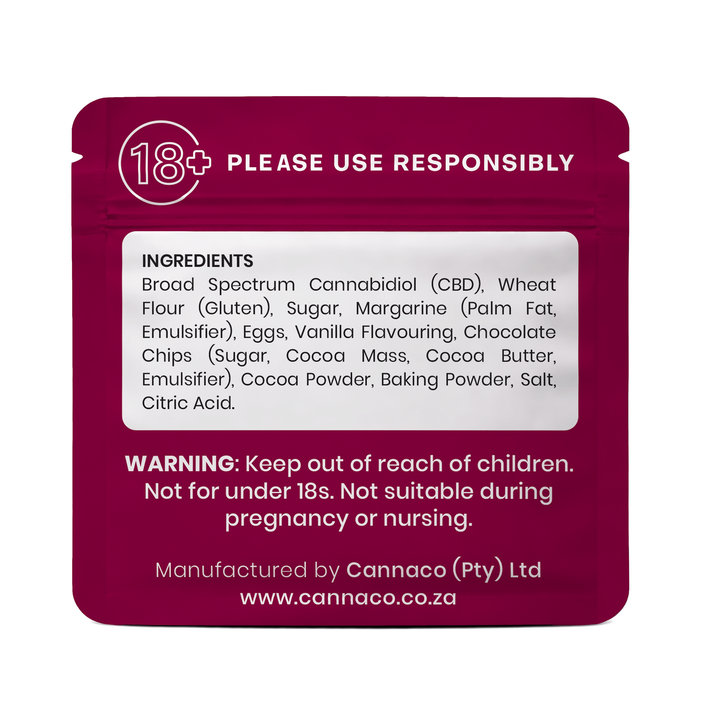 350g Choc Chip CBD Biscuits