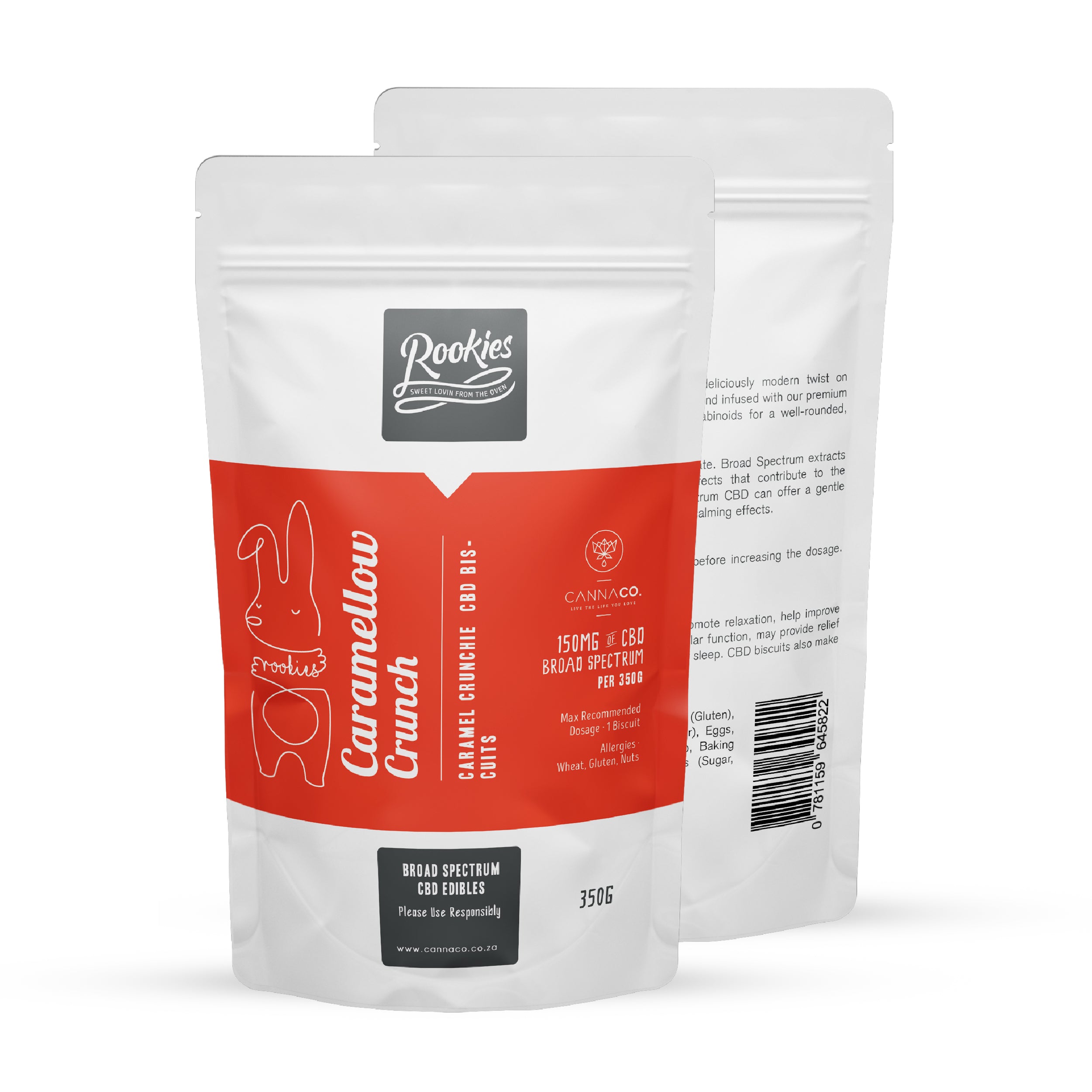 350g Caramellow Crunch CBD Biscuits – Cannaco.