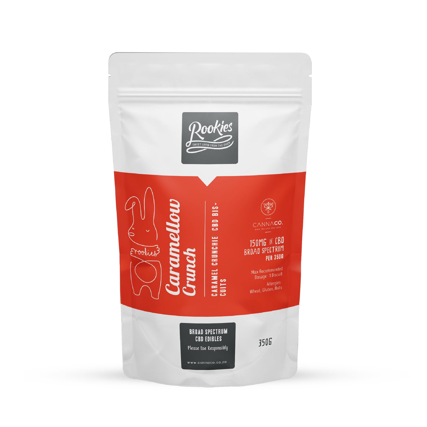 Edibles 350g Caramellow Crunch CBD Biscuits