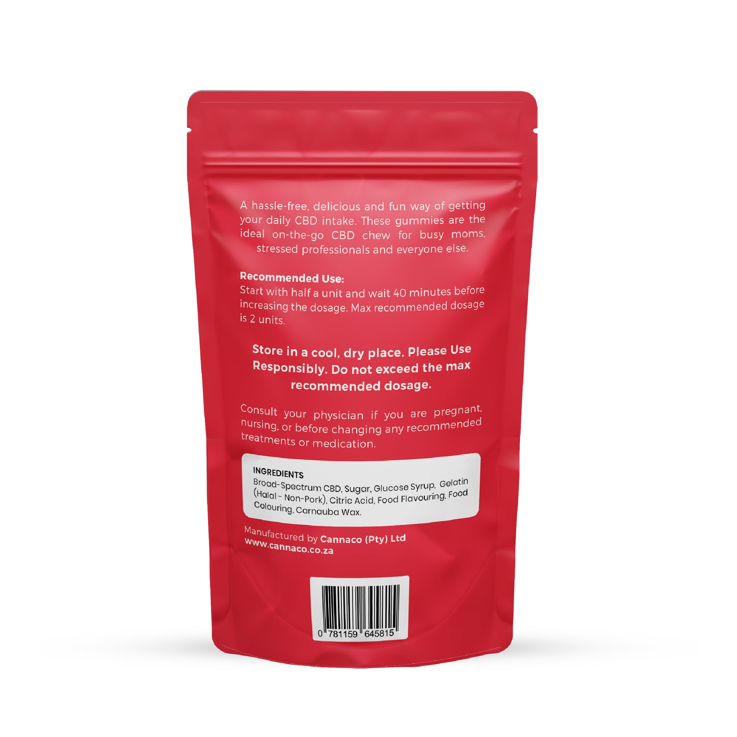 CBD Gummies Red Pack – Cannaco.
